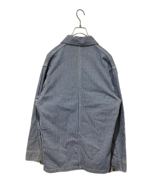 CarHartt（カーハート）CarHartt (カーハート) Hickory Stripe Jacket ブルー サイズ:Ｆの古着・服飾アイテム