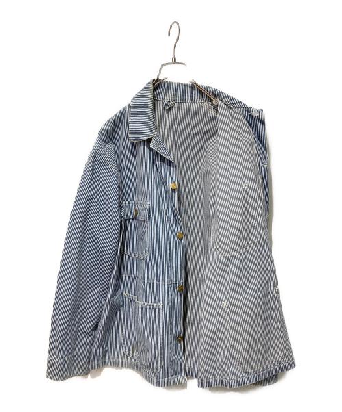 CarHartt（カーハート）CarHartt (カーハート) Hickory Stripe Jacket ブルー サイズ:Ｆの古着・服飾アイテム