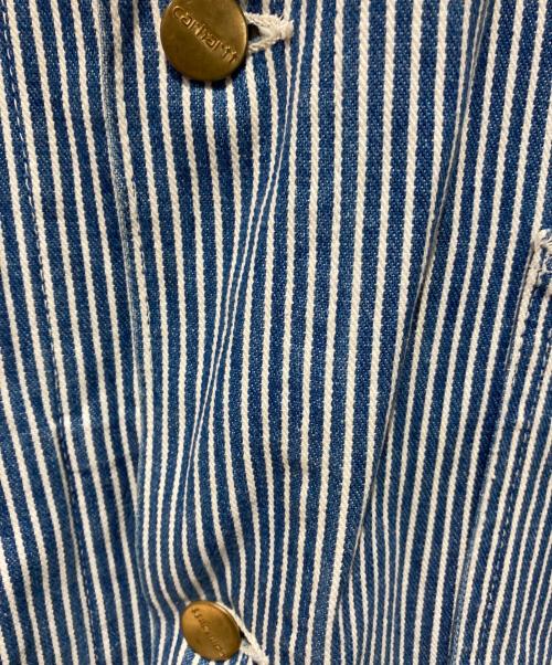 CarHartt（カーハート）CarHartt (カーハート) Hickory Stripe Jacket ブルー サイズ:Ｆの古着・服飾アイテム