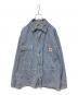 CarHartt（カーハート）の古着「Hickory Stripe Jacket」｜ブルー