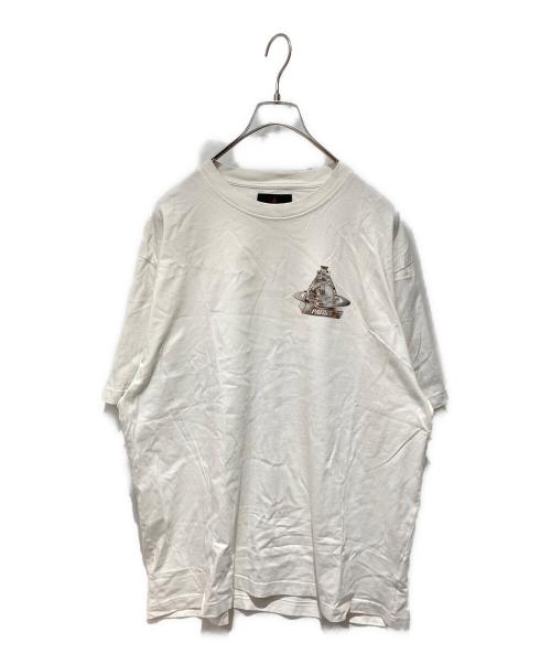 PALACE（パレス）PALACE (パレス) Vivienne Westwood (ヴィヴィアンウエストウッド) オーブプリントTシャツ ホワイト サイズ:XLの古着・服飾アイテム