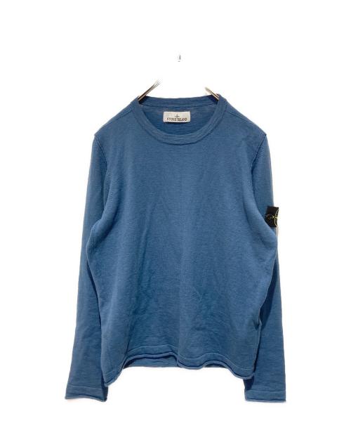 STONE ISLAND（ストーンアイランド）STONE ISLAND (ストーンアイランド) クルーネックニット ブルー サイズ:Ｓの古着・服飾アイテム