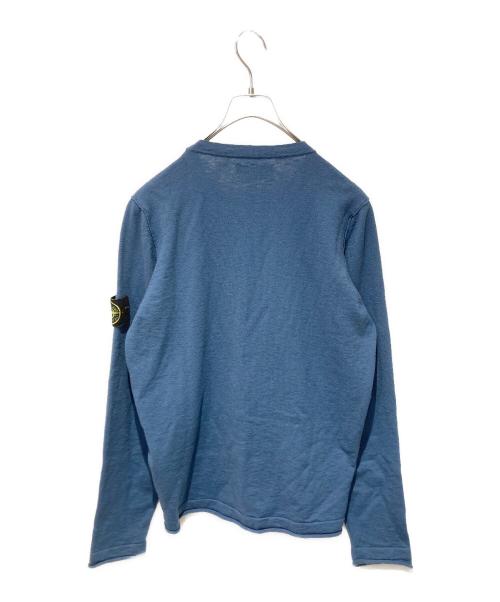 STONE ISLAND（ストーンアイランド）STONE ISLAND (ストーンアイランド) クルーネックニット ブルー サイズ:Ｓの古着・服飾アイテム
