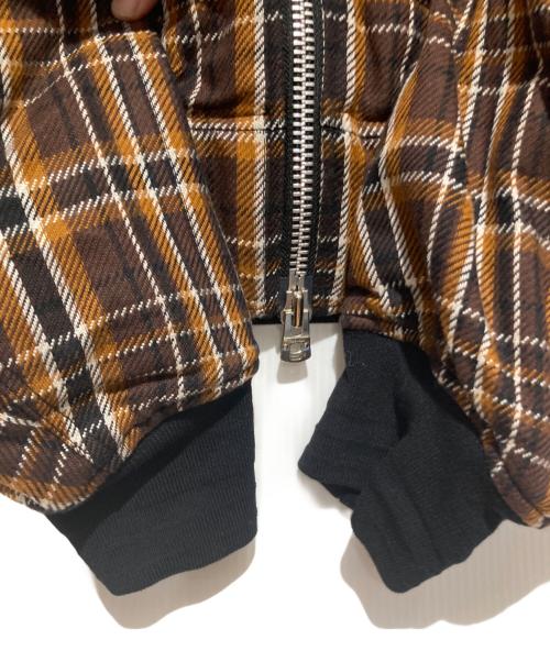 TAKAHIROMIYASHITA TheSoloIst.（タカヒロミヤシタ ザソロイスト）TAKAHIROMIYASHITA TheSoloIst. (タカヒロミヤシタ ザソロイスト) flannel flight jacket. ブラウン サイズ:48の古着・服飾アイテム