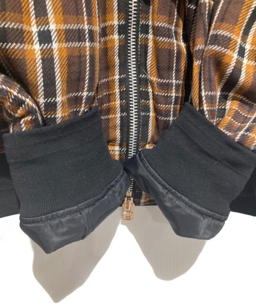 TAKAHIROMIYASHITA TheSoloIst.（タカヒロミヤシタ ザソロイスト）TAKAHIROMIYASHITA TheSoloIst. (タカヒロミヤシタ ザソロイスト) flannel flight jacket. ブラウン サイズ:48の古着・服飾アイテム