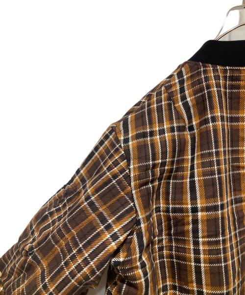 TAKAHIROMIYASHITA TheSoloIst.（タカヒロミヤシタ ザソロイスト）TAKAHIROMIYASHITA TheSoloIst. (タカヒロミヤシタ ザソロイスト) flannel flight jacket. ブラウン サイズ:48の古着・服飾アイテム