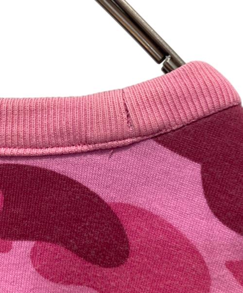 A BATHING APE（アベイシングエイプ）A BATHING APE (アベイシングエイプ) リバーシブルスウェット ピンク×グリーン サイズ:Ｌの古着・服飾アイテム