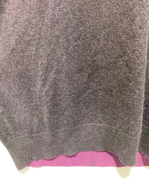 JIL SANDER（ジルサンダー）JIL SANDER (ジルサンダー) シルク混カシミヤVネックニット パープル サイズ:44の古着・服飾アイテム