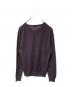 JIL SANDER (ジルサンダー) シルク混カシミヤVネックニット パープル サイズ:44：12000円