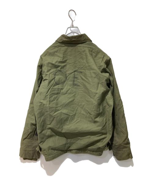 U'S NAVY（ユーエスネイビー）U'S NAVY (ユーエスネイビー) A-2 デッキジャケット グリーン サイズ:Mの古着・服飾アイテム