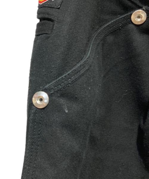 Dickies（ディッキーズ）Dickies (ディッキーズ) conz (コンズ) DOUBLE KNEE CURVED LEG PANTS ブラック サイズ:Ｌの古着・服飾アイテム