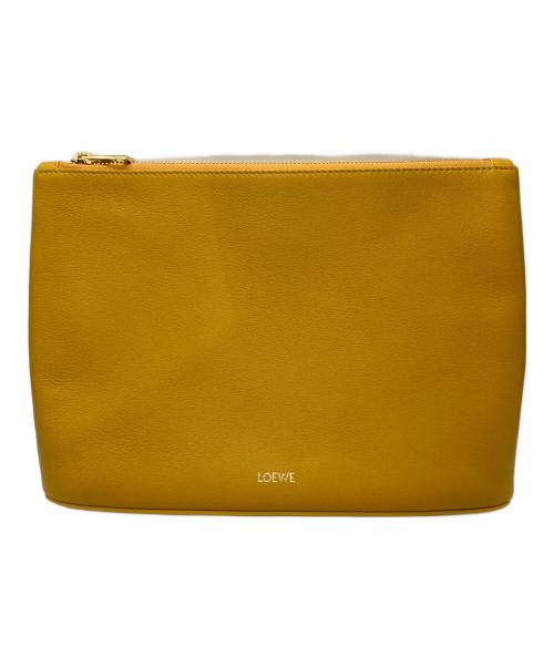 LOEWE（ロエベ）LOEWE (ロエベ) OBLONG POUCH イエローの古着・服飾アイテム