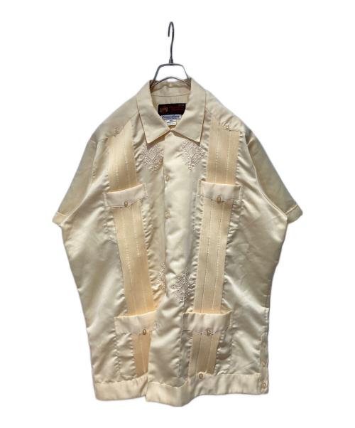 Guayaberas Yucatecas（グアヤベラス・ユカテカス）Guayaberas Yucatecas (グアヤベラス・ユカテカス) キューバシャツ ベージュ サイズ:XLの古着・服飾アイテム