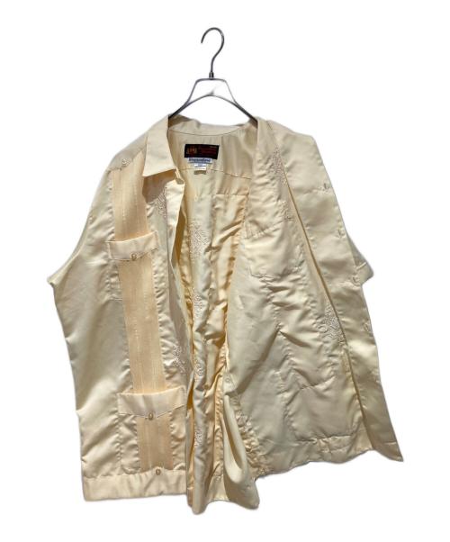 Guayaberas Yucatecas（グアヤベラス・ユカテカス）Guayaberas Yucatecas (グアヤベラス・ユカテカス) キューバシャツ ベージュ サイズ:XLの古着・服飾アイテム