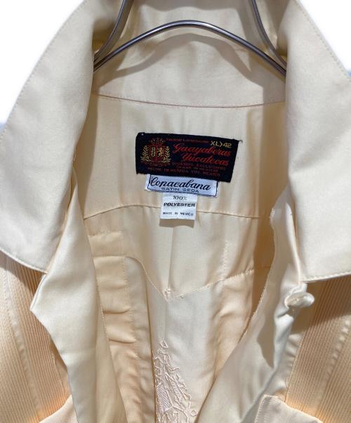 Guayaberas Yucatecas（グアヤベラス・ユカテカス）Guayaberas Yucatecas (グアヤベラス・ユカテカス) キューバシャツ ベージュ サイズ:XLの古着・服飾アイテム