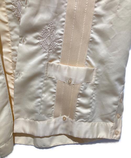 Guayaberas Yucatecas（グアヤベラス・ユカテカス）Guayaberas Yucatecas (グアヤベラス・ユカテカス) キューバシャツ ベージュ サイズ:XLの古着・服飾アイテム