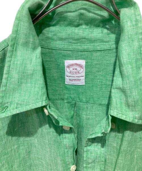 BROOKS BROTHERS（ブルックスブラザーズ）BROOKS BROTHERS (ブルックスブラザーズ) リネンシャツ グリーン サイズ:XXLの古着・服飾アイテム