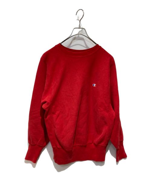 Champion REVERSE WEAVE（チャンピオン リバース ウィーブ）Champion REVERSE WEAVE (チャンピオン リバース ウィーブ) クルーネックスウェット レッド サイズ:Mの古着・服飾アイテム