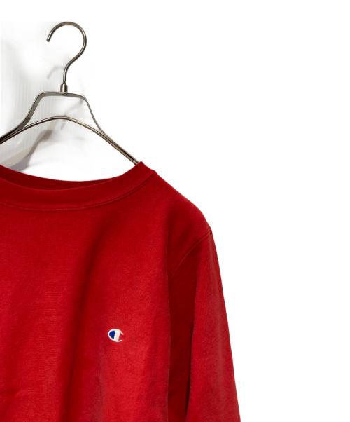 Champion REVERSE WEAVE（チャンピオン リバース ウィーブ）Champion REVERSE WEAVE (チャンピオン リバース ウィーブ) クルーネックスウェット レッド サイズ:Mの古着・服飾アイテム