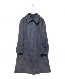 Burberry's（バーバリーズ）の古着「ヘリンボーン比翼ステンカラーコート」｜グレー