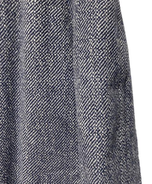 Burberry's（バーバリーズ）Burberry's (バーバリー) ヘリンボーン比翼ステンカラーコート グレー サイズ:Mの古着・服飾アイテム