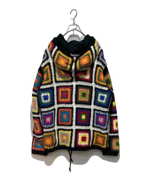 SUPREME（シュプリーム）Supreme (シュプリーム) CROCHET HOODED ZIP UP SWEATER マルチカラー サイズ:XLの古着・服飾アイテム
