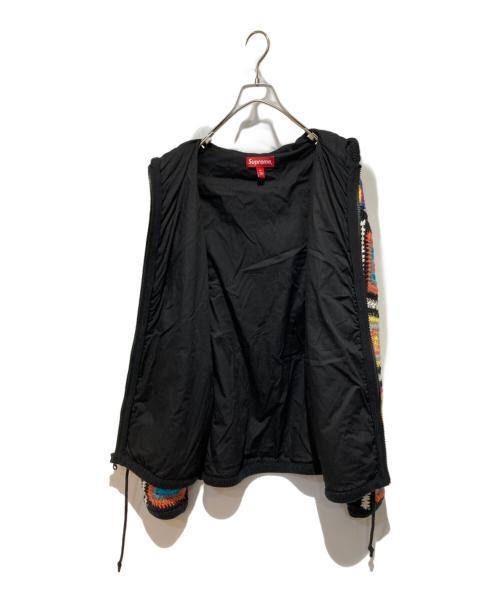 SUPREME（シュプリーム）Supreme (シュプリーム) CROCHET HOODED ZIP UP SWEATER マルチカラー サイズ:XLの古着・服飾アイテム