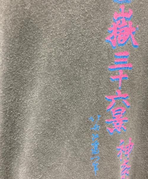 ー（ー）ー (ー) 半袖Tシャツ グレー サイズ:XLの古着・服飾アイテム
