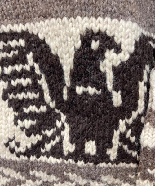 カウチンニットカーディガン（カウチンニットカーディガン）カウチンニットカーディガン (カウチンニットカーディガン) カウチンニットカーディガン ブラウン サイズ:不明の古着・服飾アイテム