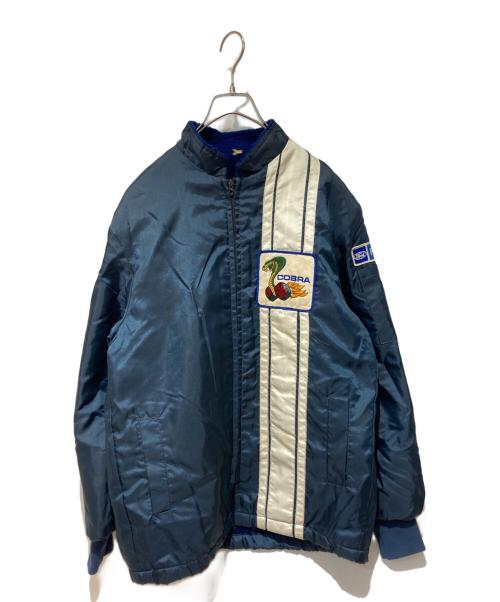 VINTAGE（ヴィンテージ）VINTAGE (ヴィンテージ) レーシングジャケット ネイビー サイズ:Sの古着・服飾アイテム