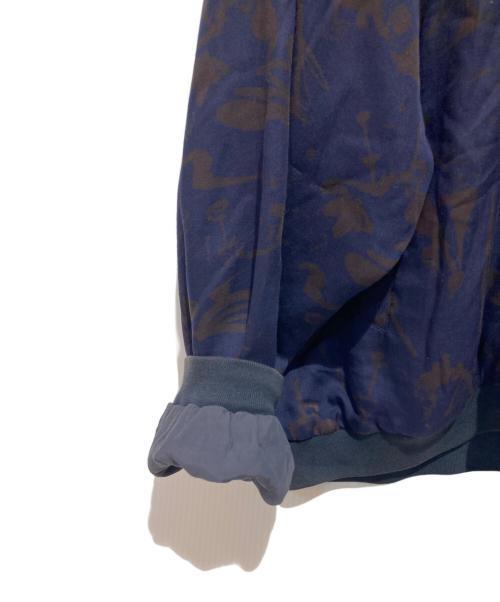 YOKE（ヨーク）YOKE (ヨーク) REVERSIBLE PRINTED RIB BLOUSON グレー×パープル サイズ:2の古着・服飾アイテム