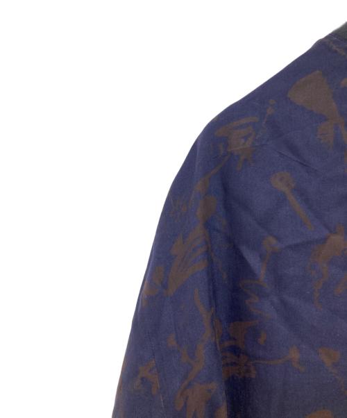 YOKE（ヨーク）YOKE (ヨーク) REVERSIBLE PRINTED RIB BLOUSON グレー×パープル サイズ:2の古着・服飾アイテム