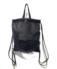 NICENESS（ナイスネス）の古着「ROGER Deer Leather Knapsack」｜ブラック