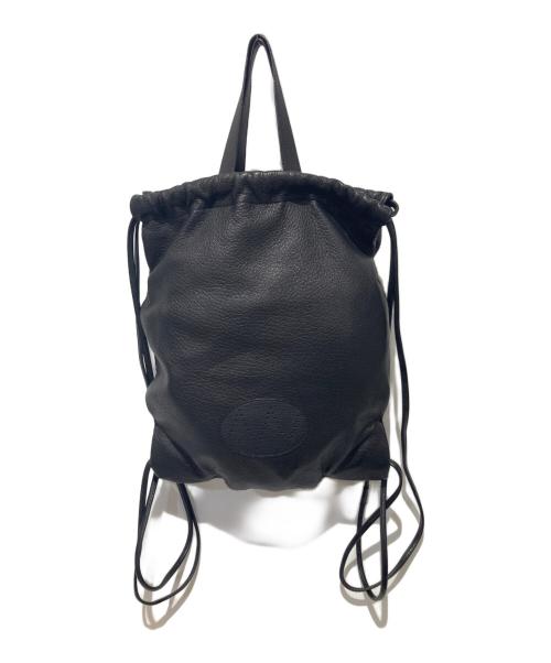 NICENESS（ナイスネス）NICENESS (ナイスネス) ROGER Deer Leather Knapsack ブラックの古着・服飾アイテム