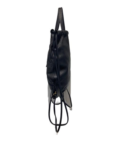 NICENESS（ナイスネス）NICENESS (ナイスネス) ROGER Deer Leather Knapsack ブラックの古着・服飾アイテム