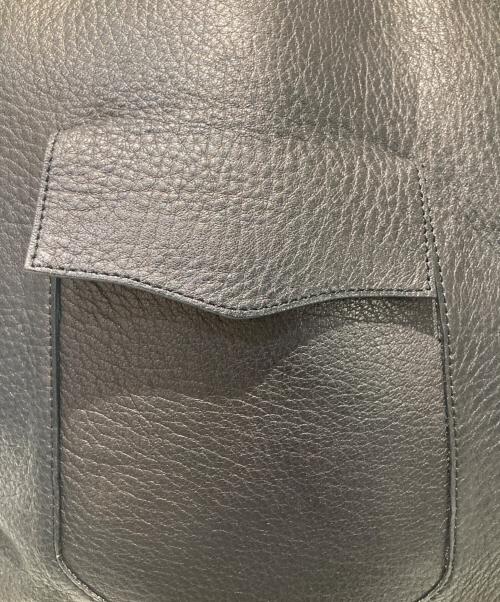 NICENESS（ナイスネス）NICENESS (ナイスネス) ROGER Deer Leather Knapsack ブラックの古着・服飾アイテム