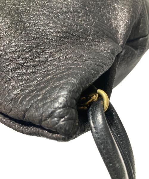 NICENESS（ナイスネス）NICENESS (ナイスネス) ROGER Deer Leather Knapsack ブラックの古着・服飾アイテム