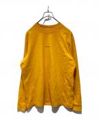 Acne studiosアクネ ストゥディオズ）の古着「ロゴプリントカットソー」｜オレンジ