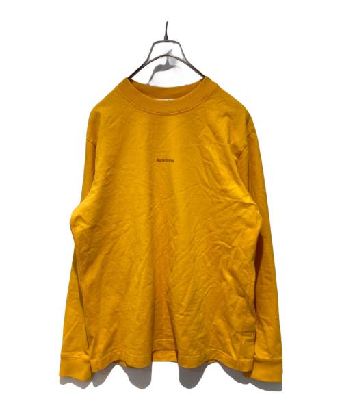 Acne studios（アクネ ストゥディオズ）Acne studios (アクネ ストゥディオズ) ロゴプリントカットソー オレンジ サイズ:XSの古着・服飾アイテム
