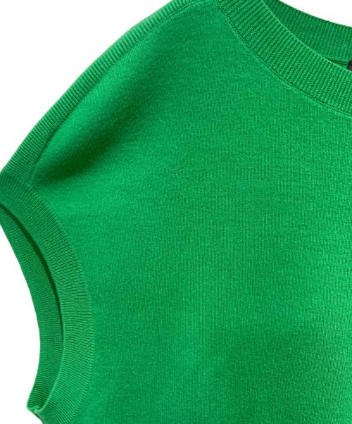 CABAN（キャバン）CABAN (キャバン) コットンカシミヤ クルーネックベスト グリーン サイズ:Mの古着・服飾アイテム