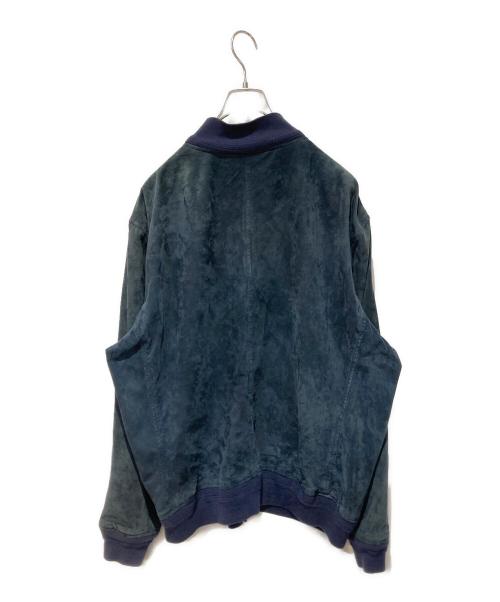 POLO RALPH LAUREN（ポロ・ラルフローレン）POLO RALPH LAUREN (ポロ・ラルフローレン) スウェードジャケット ネイビー サイズ: XXLの古着・服飾アイテム