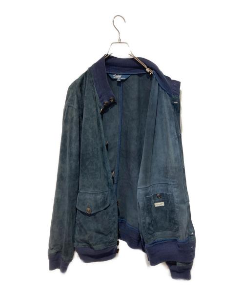 POLO RALPH LAUREN（ポロ・ラルフローレン）POLO RALPH LAUREN (ポロ・ラルフローレン) スウェードジャケット ネイビー サイズ: XXLの古着・服飾アイテム