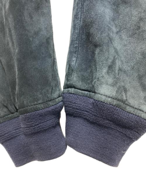 POLO RALPH LAUREN（ポロ・ラルフローレン）POLO RALPH LAUREN (ポロ・ラルフローレン) スウェードジャケット ネイビー サイズ: XXLの古着・服飾アイテム