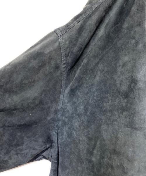POLO RALPH LAUREN（ポロ・ラルフローレン）POLO RALPH LAUREN (ポロ・ラルフローレン) スウェードジャケット ネイビー サイズ: XXLの古着・服飾アイテム