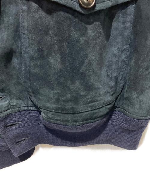 POLO RALPH LAUREN（ポロ・ラルフローレン）POLO RALPH LAUREN (ポロ・ラルフローレン) スウェードジャケット ネイビー サイズ: XXLの古着・服飾アイテム