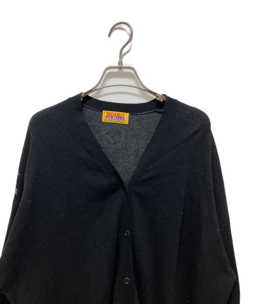 Hysteric Glamour（ヒステリックグラマー）Hysteric Glamour (ヒステリックグラマー) SKULL BORDER柄ジャカード カーディガン ブラック サイズ:Freeの古着・服飾アイテム