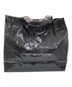 COMME des GARCONSコムデギャルソン）の古着「PVCペーパーロゴトートバッグ」｜ブラック