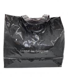 COMME des GARCONS（コムデギャルソン）の古着「PVCペーパーロゴトートバッグ」｜ブラック