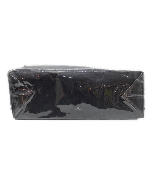 COMME des GARCONS（コムデギャルソン）COMME des GARCONS (コムデギャルソン) PVCペーパーロゴトートバッグ ブラックの古着・服飾アイテム
