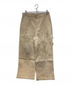 plateauプラトー）の古着「Wide leg work pants」｜ベージュ